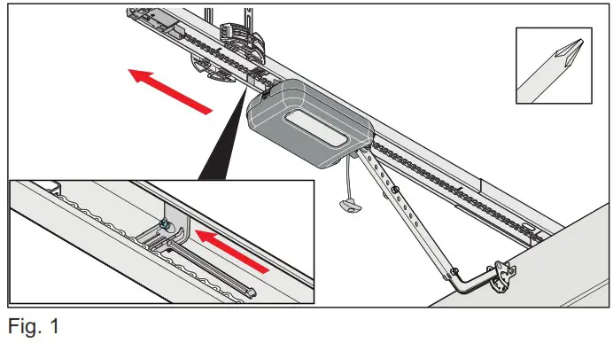 SOMMER Pro Intelligent Garage Door Operator with Separate Control Unit - Initial operation 9