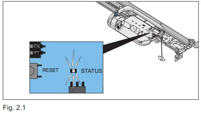 SOMMER Pro Intelligent Garage Door Operator with Separate Control Unit - Initial operation 3