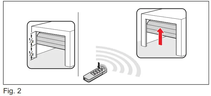 SOMMER Pro Intelligent Garage Door Operator with Separate Control Unit - Initial operation 4