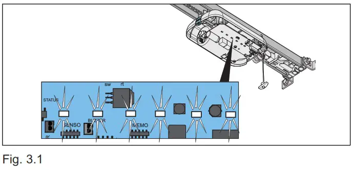 SOMMER Pro Intelligent Garage Door Operator with Separate Control Unit - Initial operation 5