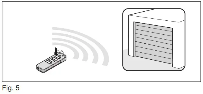 SOMMER Pro Intelligent Garage Door Operator with Separate Control Unit - Initial operation 7