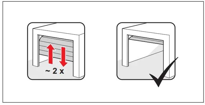 SOMMER Pro Intelligent Garage Door Operator with Separate Control Unit - Initial operation 8