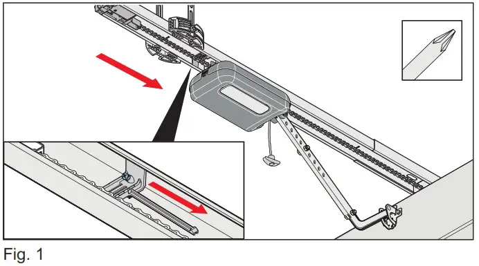 SOMMER Pro Intelligent Garage Door Operator with Separate Control Unit - Initial operation 9