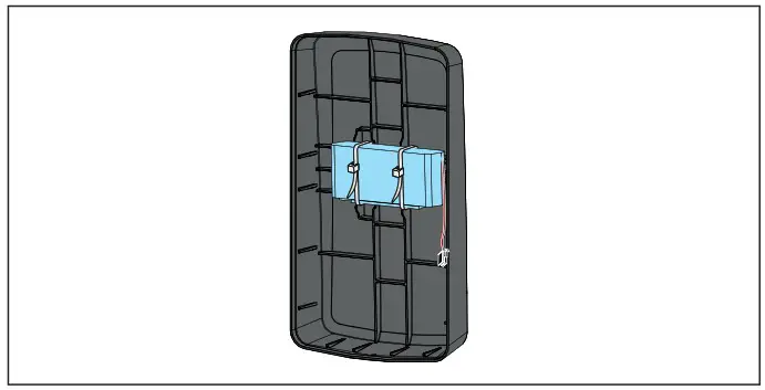 SOMMER Pro Intelligent Garage Door Operator with Separate Control Unit - Installing the battery pack 1
