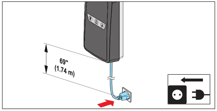 SOMMER Pro Intelligent Garage Door Operator with Separate Control Unit - Installing the battery pack 3