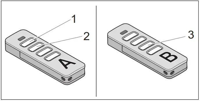 SOMMER Pro Intelligent Garage Door Operator with Separate Control Unit - Programming the transmitter 5