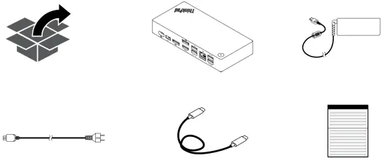 Lenovo 40AY0090 Thinkpad Universal USB-C Dock - box