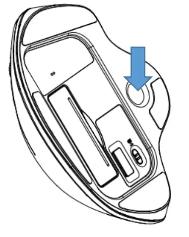 Areson Technology Wireless Vertical Trackball Mouse - holder