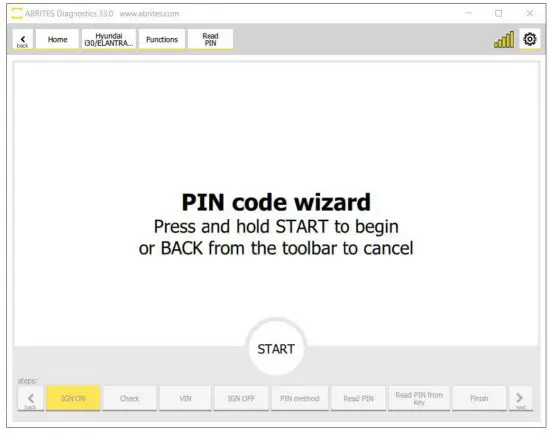 ABRITES Diagnostics for Hyundai KIA Online - Read PIN Special Function