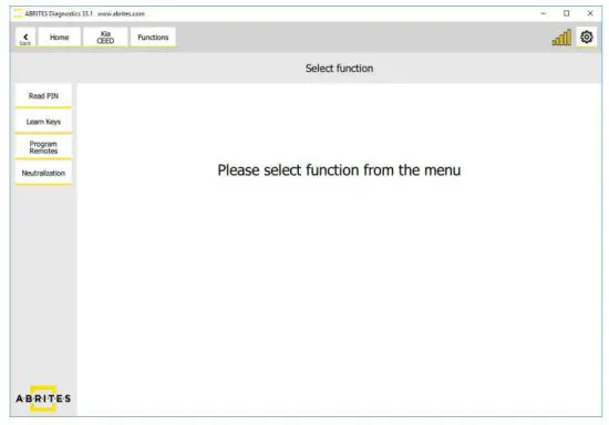 ABRITES Diagnostics for Hyundai KIA Online - Using 4