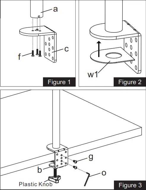 Douxe Monitorbeugel Latopstandaard - Clamp Install