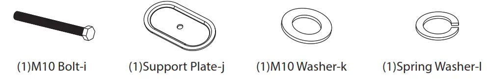 Douxe Monitorbeugel Latopstandaard - Parts List 3