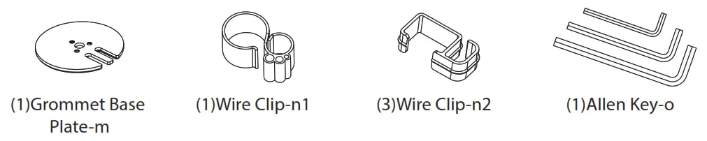 Douxe Monitorbeugel Latopstandaard - Parts List 5