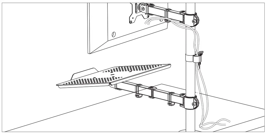Douxe Monitorbeugel Latopstandaard - Wire Clip