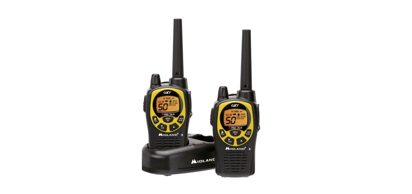 Midland 50 Channel Waterproof Gmrs Two-way Radio-complete Features/owner's Guide
