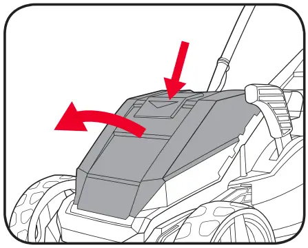 Inserting the Batteries into the Mower