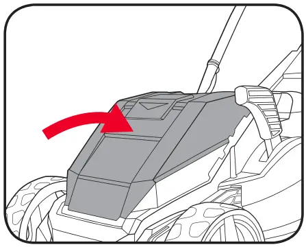 Inserting the Batteries into the Mower