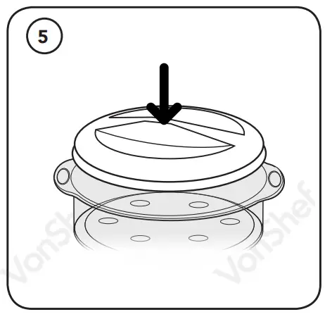 VonShef 2000047 3 Tier Steamer 800W - fig7