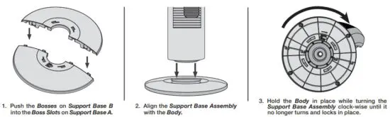 Lasko T48401 48 Inch Tower Fan With Alexa Connectivity - Assembly