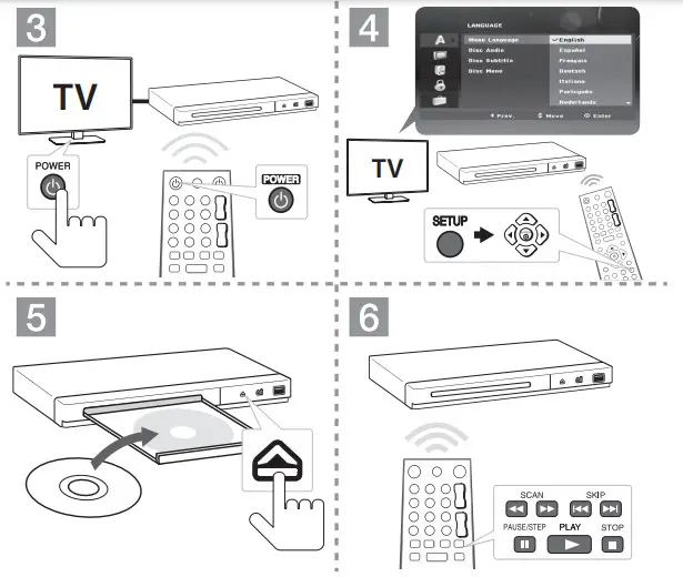 LG DVD Player Instructions Basic Operation3