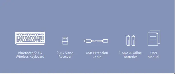 A4tech FBK11 Bluetooth & 2.4G Wireless Keyboard - Box