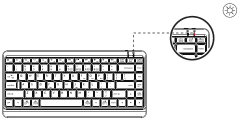 A4tech FBK11 Bluetooth & 2.4G Wireless Keyboard - LOW BATTERY INDICATOR
