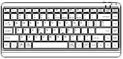 A4tech FBK11 Bluetooth & 2.4G Wireless Keyboard - fig