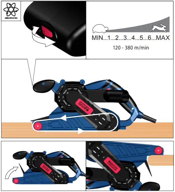 Gude-BS-76-900-E-Belt-Sander-FIG-6