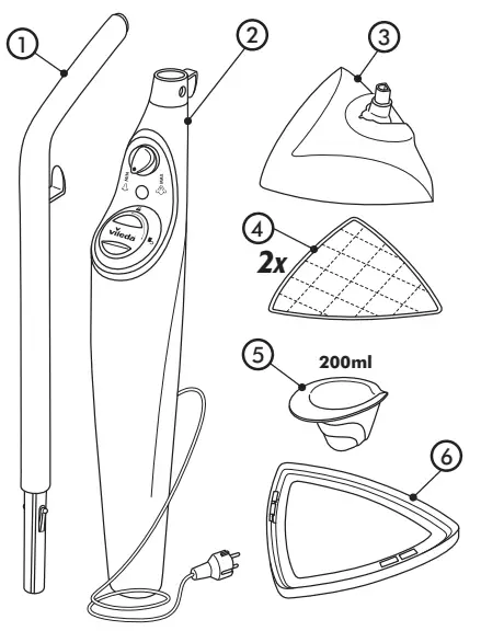 vileda -Steam-Plus-0-4L-Steam-Mop-Vacuum-Cleaner-FIG-1