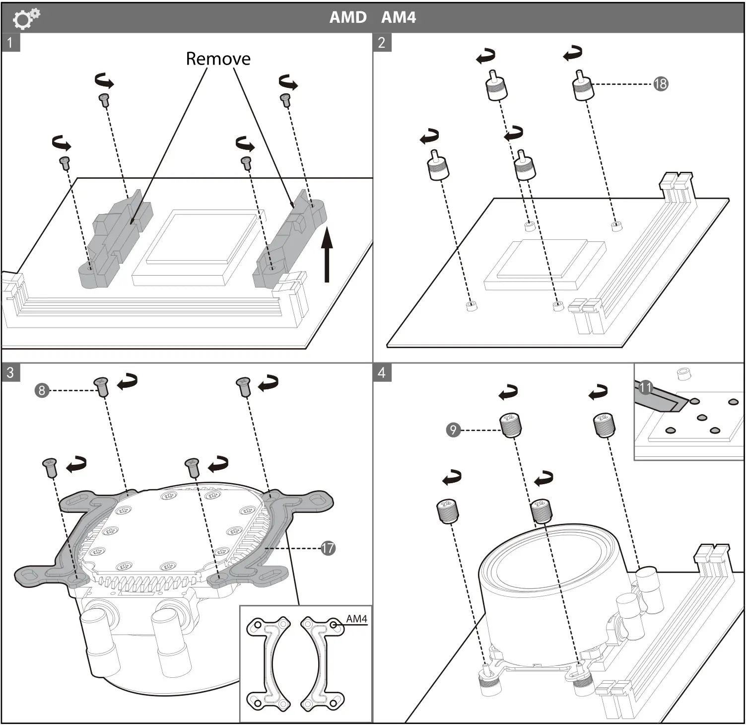 DeepCool GAMMAXX L360 A-RGB Series 360mm Liquid CPU Cooler - AMD AM4