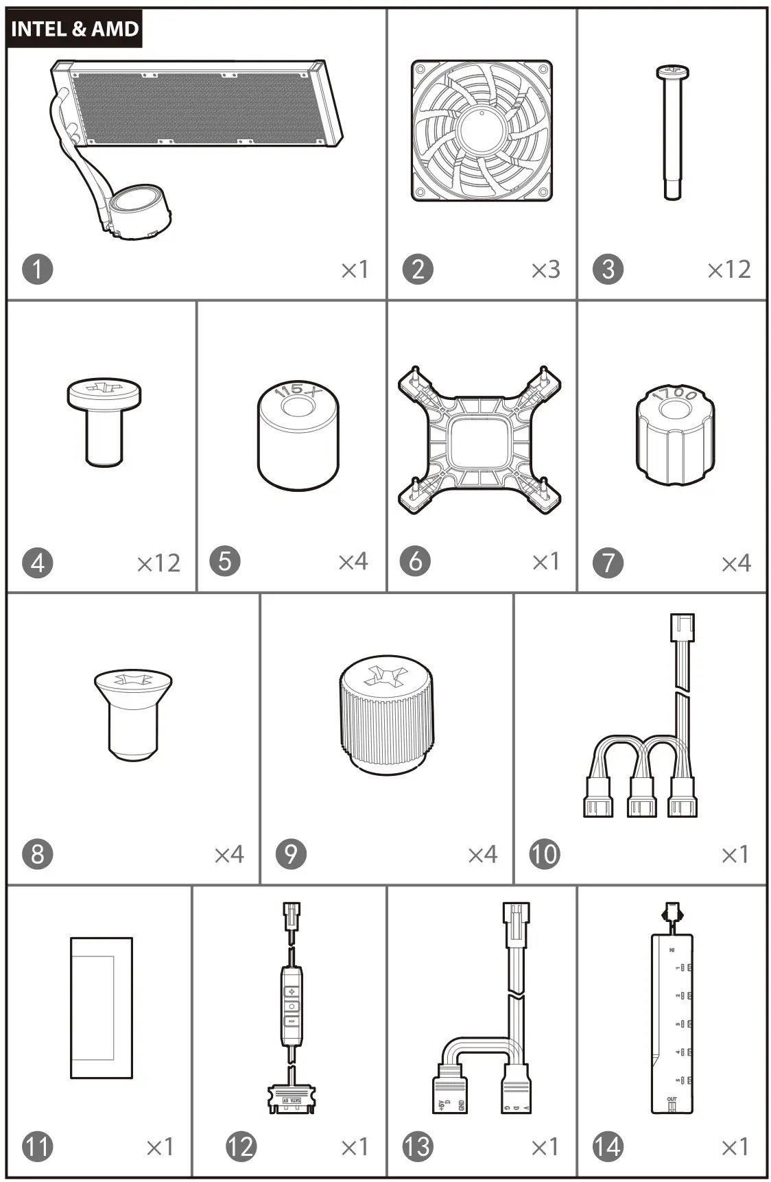 DeepCool GAMMAXX L360 A-RGB Series 360mm Liquid CPU Cooler - INTEL & AMD