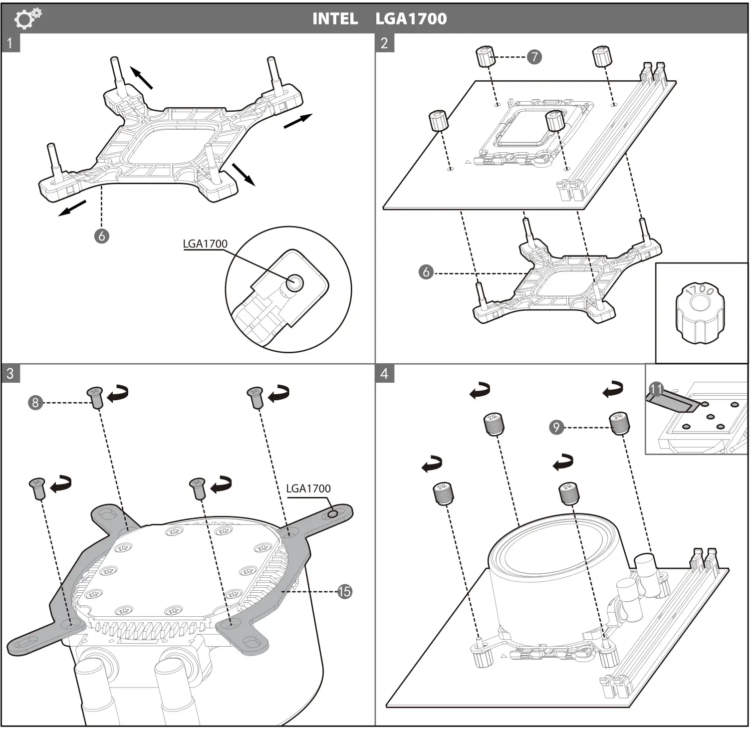 DeepCool GAMMAXX L360 A-RGB Series 360mm Liquid CPU Cooler - INTEL LGA1700