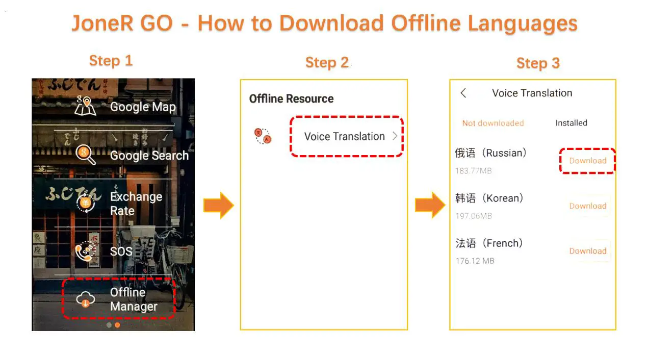 JoneR Offline Voice Translator -Offline Translation