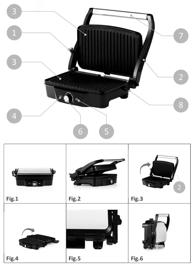 FLAMA 4421FL Contact Grill - fig 1