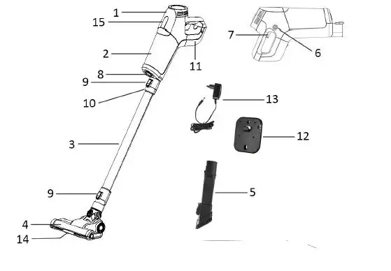 SAUBER-UVC-121220.17-Handy-Vacuum-Cleaner-FIG-1
