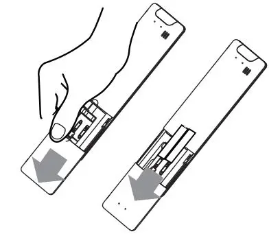 inventor AR5VI-09WFI Air Conditioning Systems User Manual - Inserting and Replacing Batteries