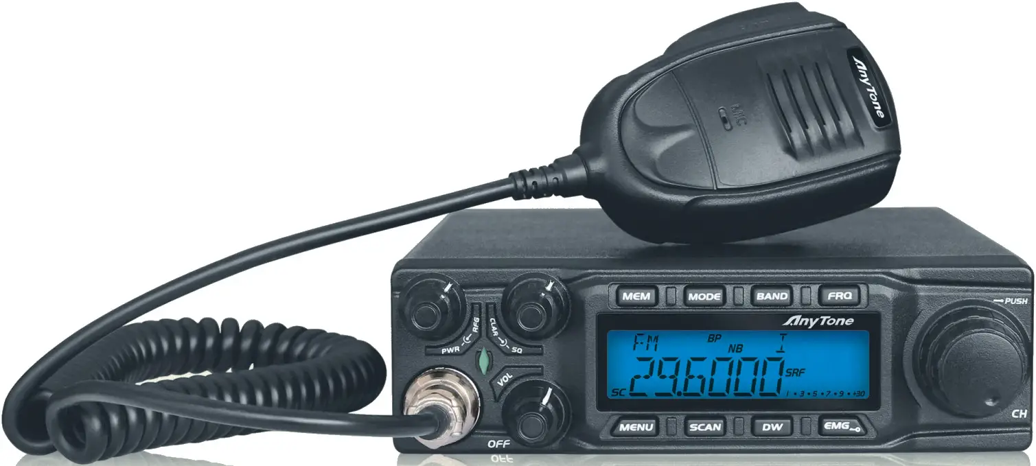 AnyTone AT 6666 10 Meter Radio High Power 60W 40CH Mobile Transceiver