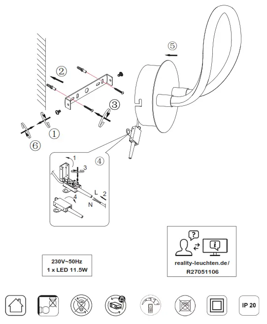 RL R69021101 Ceiling Lamp
