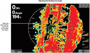 FIG 8 Adjusting the Heading Line Angle