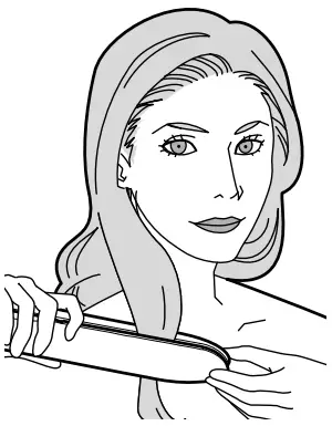 Using the straightener