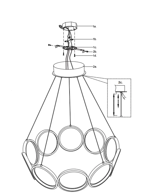 KUZCO CH94829 LED Chandelier FIG 1