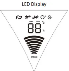 Goldair GPTF370 96cm Tower Fan with WiFi - led dicply