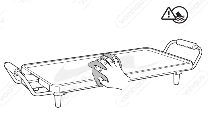 VonHaus 2007030 VonShef Teppanyaki Grill - COMPONENT 1