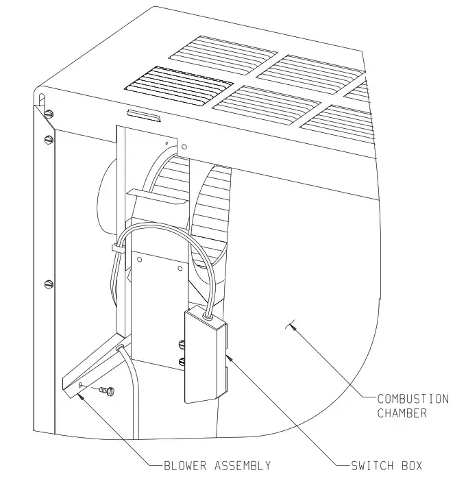 EMPIRE Vented Room Heater - Fan Control