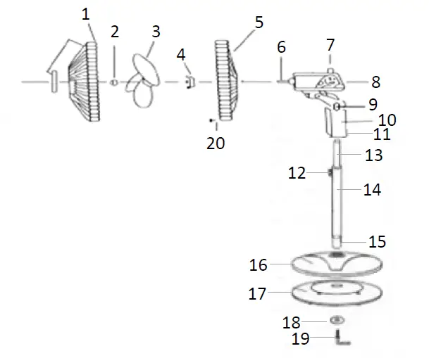 Celsius-CELPF175-40cm-Pedestal-Fan-with-Remote-Control-fig-3