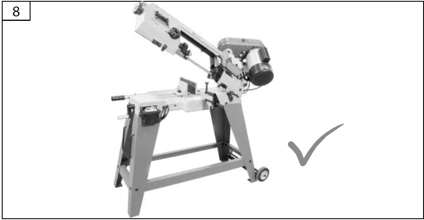 Gude MBS 116 Metal Working Bandsaw 11