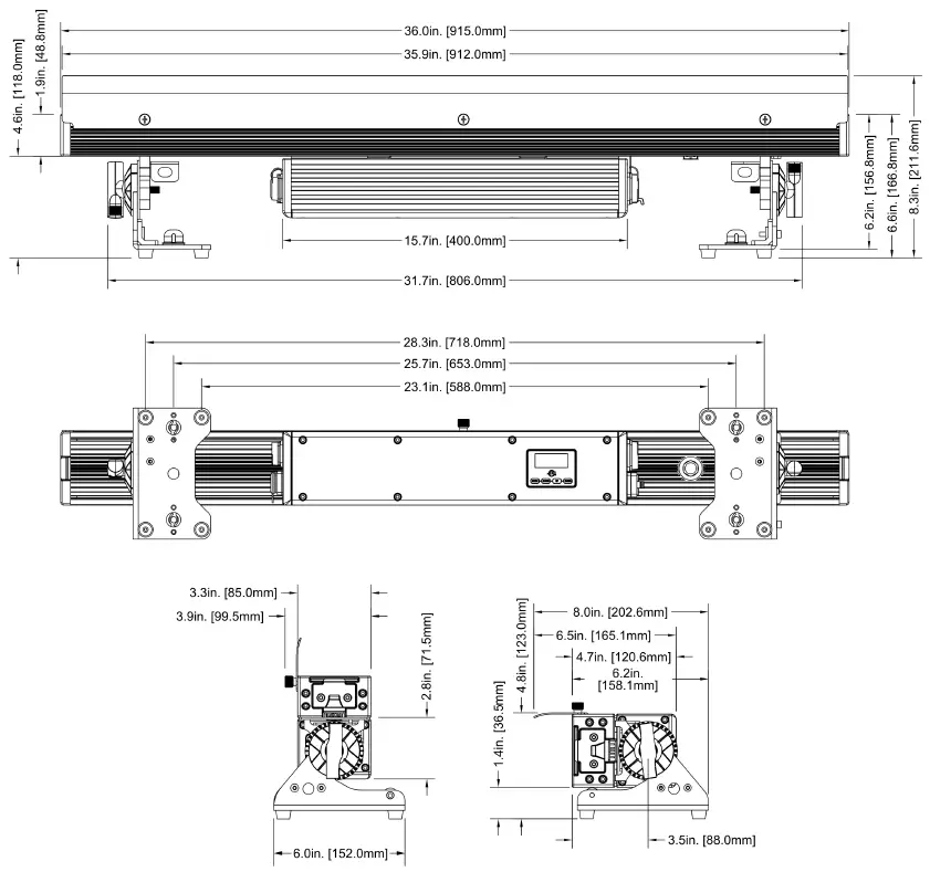 ADJ Encore LB15IP RGBL LED Linear Wash-12