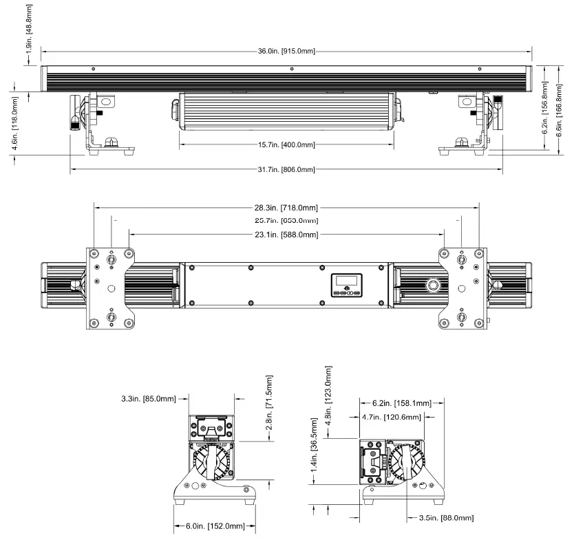ADJ Encore LB15IP RGBL LED Linear Wash-13