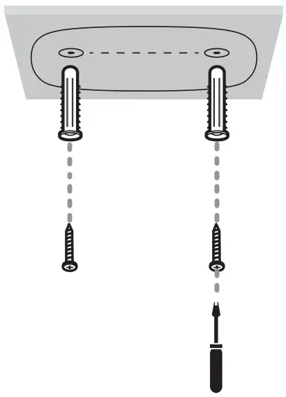 tp link Tapo C100 Home Security WiFi Camera - Affix Screws