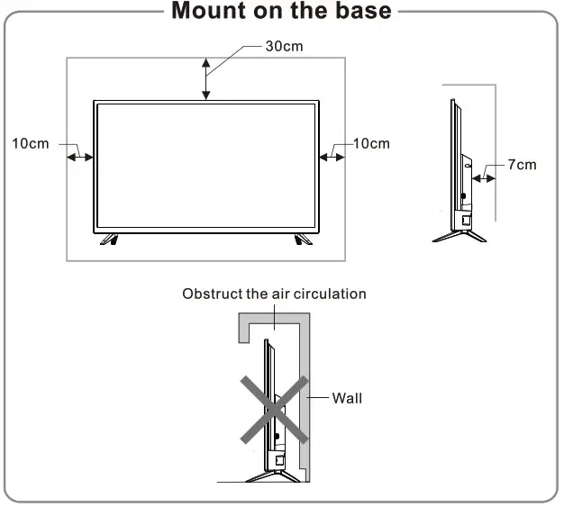 VOX 32ADW D1 B LED TV - Mounting and Connecting 1
